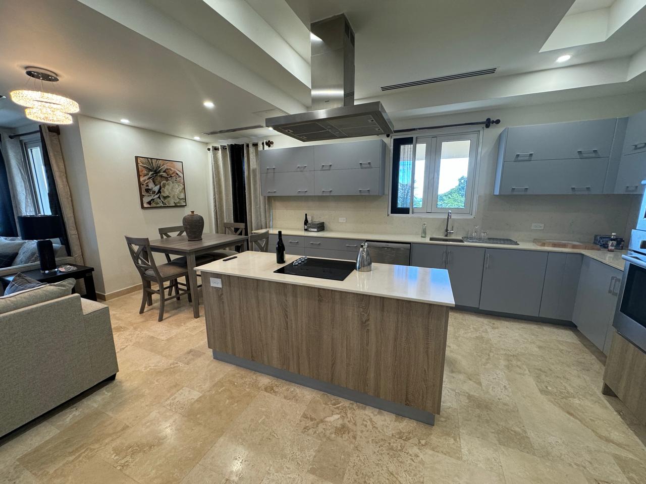 RH-472 Luxury Apartment for Rent in Rouges Bay, BVI – Spacious 3-bedroom unit with modern amenities. kitchen